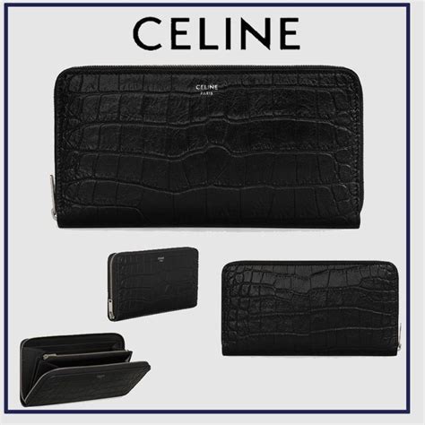 celine long zip wallet|More.